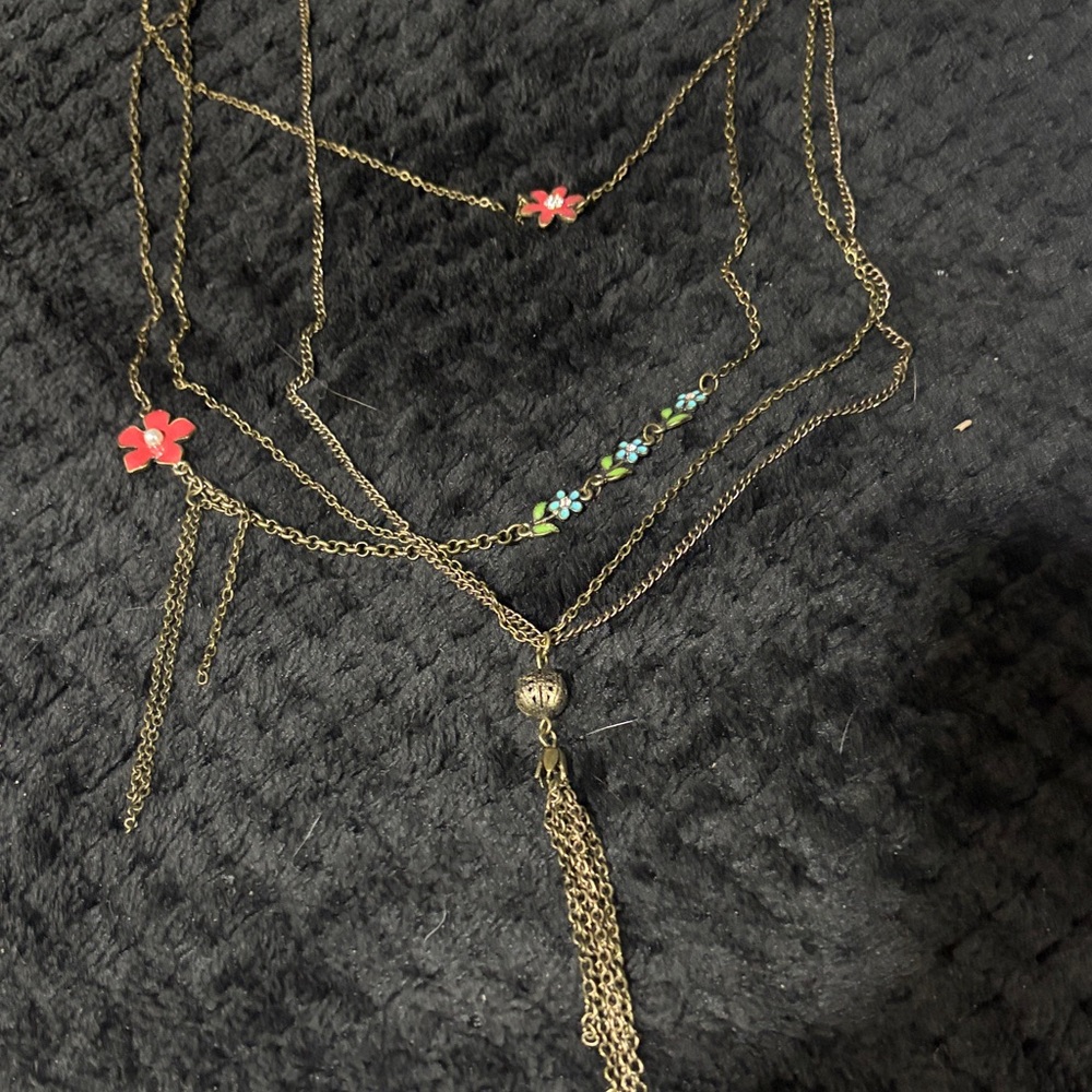 Floral Multi-Layer Necklace